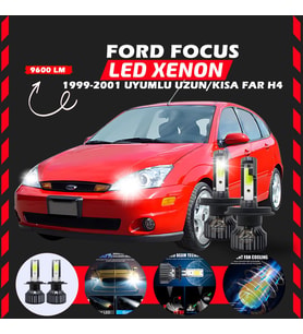 Ford Focus 1 1999-2001 Uzun-Kısa Uyumlu Şimşek Etkili Led Xenon Pro Series H4