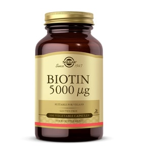 Solgar Biotin 5000 Mcg 100 Kapsül