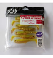 Daiwa Flat Junkie Duckfin Shad 3.5" Silikon Yem/7 Adet(Hirame Chart Gold)