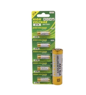 Mn27A 12 Volt 27A İnce Alarm Pili Alkaline Batarya (5'Lı Paket)