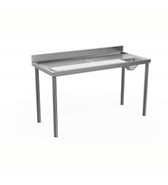 Electrolux Professional Et Ve Balık Hazırlık/yıkama Tezgahı, Delikli Ve Çıkarılabilir, Bıçak Tutacağı, Polietilen Kesme Tahtası, Drenaj, Sıyırma Hunisi, Sırtlı, 1600mm TLC1600EN