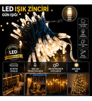10 Metre Gün Işığı Animasyonlu Flaşlı Eklenebilir LED İp Işık Dış Mekan Dekorasyon CT-8502