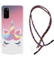 Samsung A02S A03S A10 A12 A13 A21S A22 Kılıf Boyun Asklı Rasta Silikon Sweety Unicorn 1737
