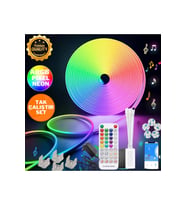 5mt Şerit Neon Led Animasyonlu Kumandalı Ve Telefon Kontrollü Sese Ve Müziğe Duyarlı Magic Led Argb