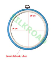 Nurge No:4 Yuvarlak Plastik Pano Kasnağı - 20,05cm - 10mm NO:230-4 (Mavi)
