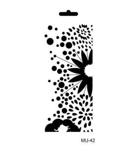 Cadence Mix Media Stencil 10x20 cm. MU-42 