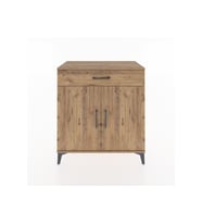 Hyperion Şifonyer 2 Raflı Tek Çekmeceli 2 Kapaklı 88x44x96 Çam-Çam