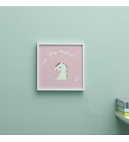 Bebek Odası İçin Unicorn Tasarımlı Çerçeve