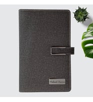 İsme Özel Exclusive Organizerli Defter - Renk Seçenekli (Gri)