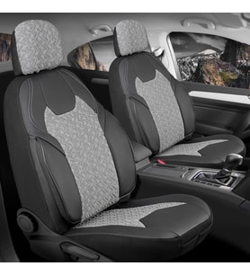 Hyundai Accent Yumurta Kasa Uyumlu Lüx Deri Detaylı Oto Koltuk Kılıfı Ön Arka Takım Lotus Serisi FÜME