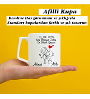 Kupa Bardak - Afilli Model (Sen başıma gelen en güzel şeysin yazılı)