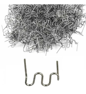 Schulzz 100 Adet 0.8mm Tampon Plastik Parça Tamir İçin Zımba Teli (Gümüş Gri)