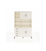 Arges Gardrop 9 Raflı 4 Çekmeceli 4 Kapaklı 132x30x195 Aytaşı-Aytaşı