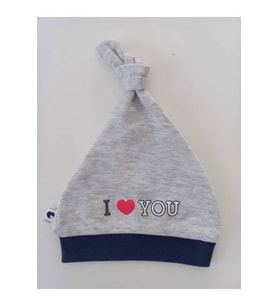 I Love You Yazılı Şapka (Gri)