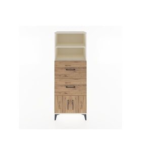 Hyperion Dolap 2 Raflı 2 Çekmeceli 2 Kapaklı 60x44x163 Aytaşı-Çam