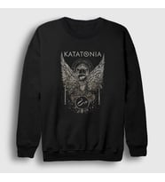 Presmono Unisex Siyah Temple Katatonia Sweatshirt 90797tt