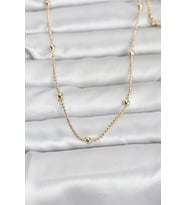 Mey İthalat® CM 14K Renk Top Zincir 60 cm Kadın Kolye