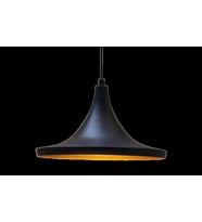 Mtlight Retro Metal Sarkıt Siyah Içi Sarı 36 Cm (Burnt Olive)