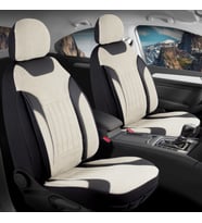 Renault Clio 3 Grand Tour Uyumlu Lüx Keten Oto Koltuk Kılıfı Ön Arka Takım Edition Serisi BEJ