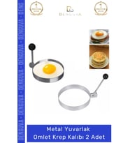 #Omlet Kalıbı Yanmaz Yapışmaz Paslanmaz Mutfak Gereci Şık Kahvaltılık Metal Yuvarlak Omlet Krep Kalı