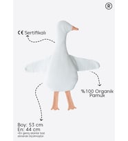 Organik Küçük Ördek Uyku Arkadaşı Beyaz