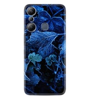 Infınix Hot 20i Kılıf Silikon Desen Özel Seri Blue Foid 1628