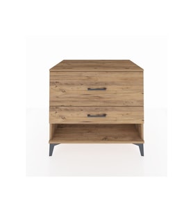Kronos Şifonyer 2 Çekmeceli 88x59x80 Çam-Çam