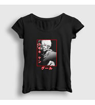 Presmono Kadın Siyah Ken Kaneki V3 Anime Tokyo Ghoul T-Shirt 350373tt