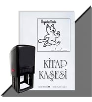 Kişiye Özel  Cute Cat 4 Tarihli Kitap Kaşesi (Siyah)