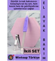 #TırnakBakım El Ayak Bakım Manikür Aparatı Kesme Şekillendirme Pratik Tırnak Makası Törpü İkili SET