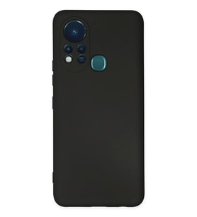 İnfinix 11S Kılıf Nano Içi Kadife Silikon - Siyah