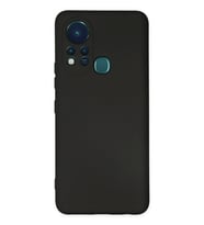 İnfinix 11S Kılıf Nano Içi Kadife Silikon - Siyah