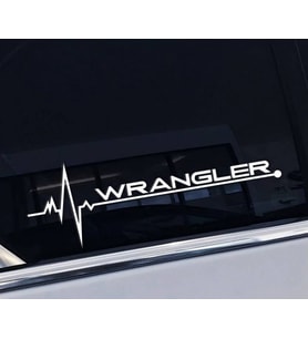 Wrangler Yan Cam Sticker Oto Kapı Çıkartma Tuning oto 20 cm x 7 cm yazı 240