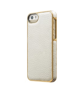Adopted iPhone SE/5S/5 ile Uyumlu Deri Wrap Kılıf Beyaz APH11149