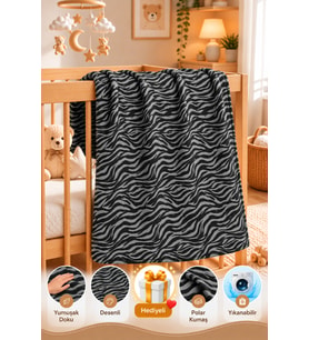 Dijital Baskılı Çocuk Polar Battaniye 100x150 cm – Yumuşak Dokulu