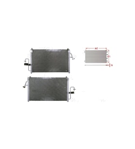 Klima Radyatörü 642x371x16– 96190601 Wisco – Daewoo Nubıra 1.6. 2.0 97-99 Arası Uyumlu