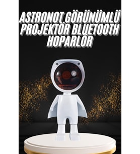 180 Derece Dönebilen Astronot Masa Gece Lambası Projektör - Lisinya