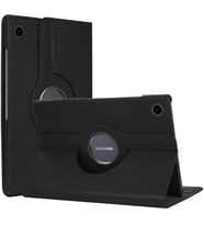 Lexroo Samsung Galaxy Tab A8 X200 için Kılıf 360 Rotating Stand Deri Siyah [Galaxy Tab A8 - Siyah]