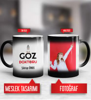 Göz Doktoru Kupa Bardak Sihirli Fotoğraflı