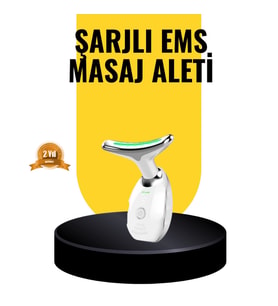 Mey İthalat® Kablosuz Şarjlı Yüz Masaj Cihazı Cilt Yenileyici ve Nem Dengeleyici