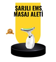 Mey İthalat® Kablosuz Şarjlı Yüz Masaj Cihazı Cilt Yenileyici ve Nem Dengeleyici
