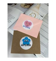 Karışık Renkli Sevimli Aferin Stickerı Mat Etiket Okul Kurs 4 Cm (100 ADET)
