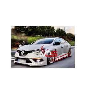 RENAULT MEGANE 4 AERO MARŞPİYEL TAKIM FİBERGLASS BOYASIZ