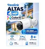 Altas 4MP ColorX Bataryalı IP Güvenlik Kamerası - 20000mAh Süper Batarya