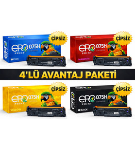 CRG-075H Canon i-SENSYS MF-663Cdw Muadil Toner - 4 Renk Set Çipsiz