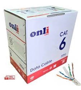 Onli ON-6002 U-UTP 23 AWG CCA 305 Metre Cat6 Kablo