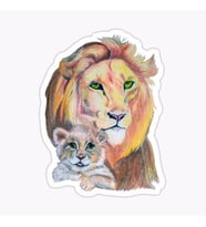 Aslan Ailesi Araba Oto Sticker Yapıştırma Etiket 17CM R1