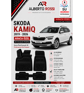 SKODA KAMİQ 2019 - 2026 Araca Özel Kauçuk 3D Profesyonel Oto Paspası