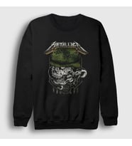 Presmono Unisex Siyah Seek and Destroy Metallica Sweatshirt 67797tt
