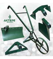 Dört Aparatlı Çapalama Ot Yolma Kenar Çevreleme ve Karık Açma Çapa Makinesi